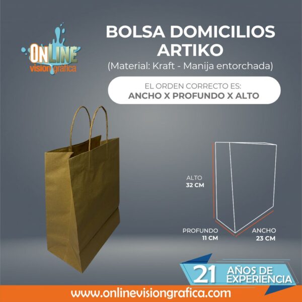 BOLSA DOMICILIOS ARTIKO
