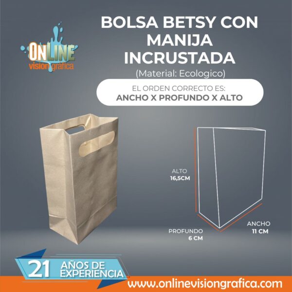 BOLSA BETSY CON MANIJA INCRUSTADA